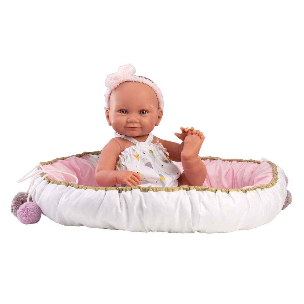 Anatomically Correct Baby Girl Doll with Clothing & Mat: Nica - 40cm