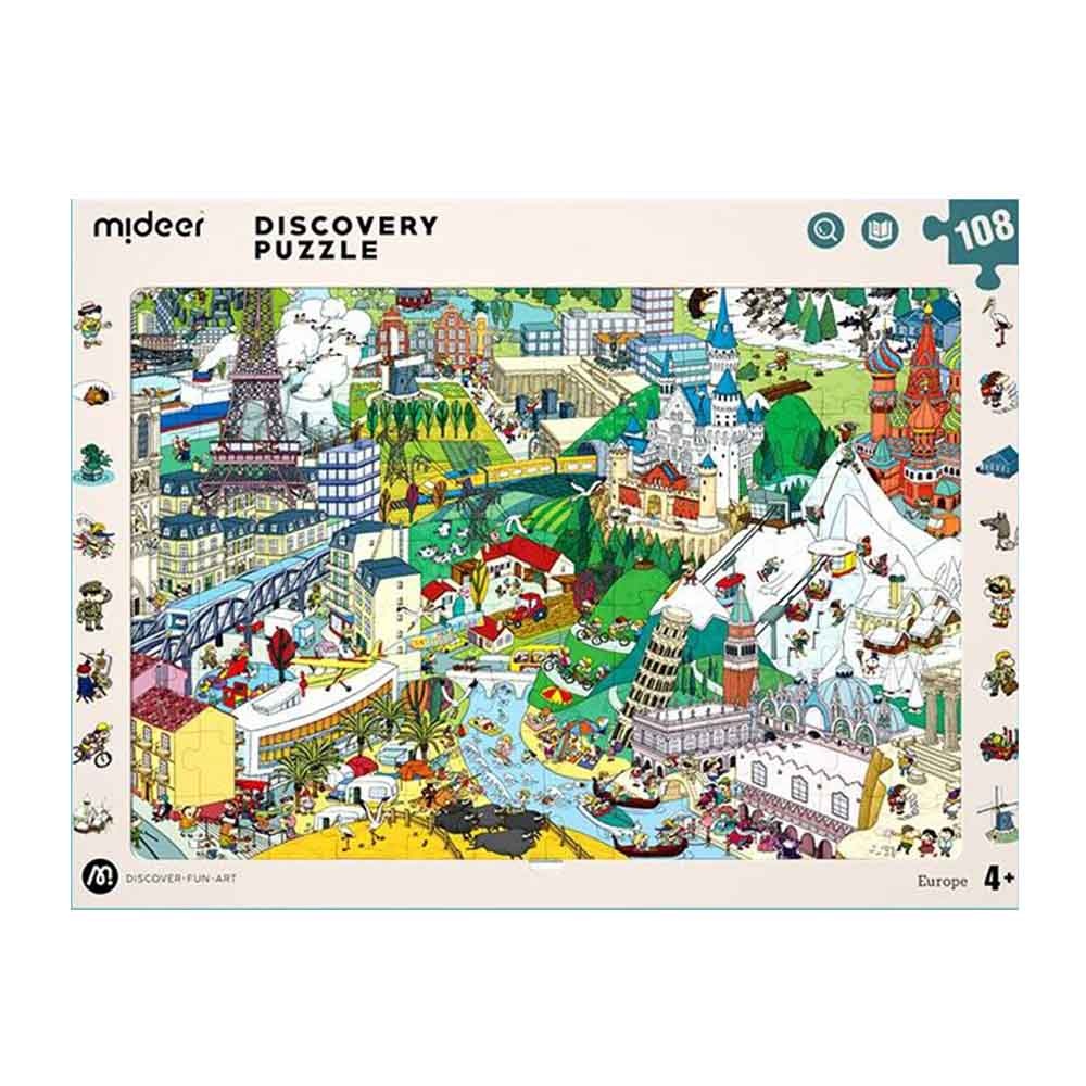 Big World Small World Paris-Themed Discovery Puzzle: 108 Pieces