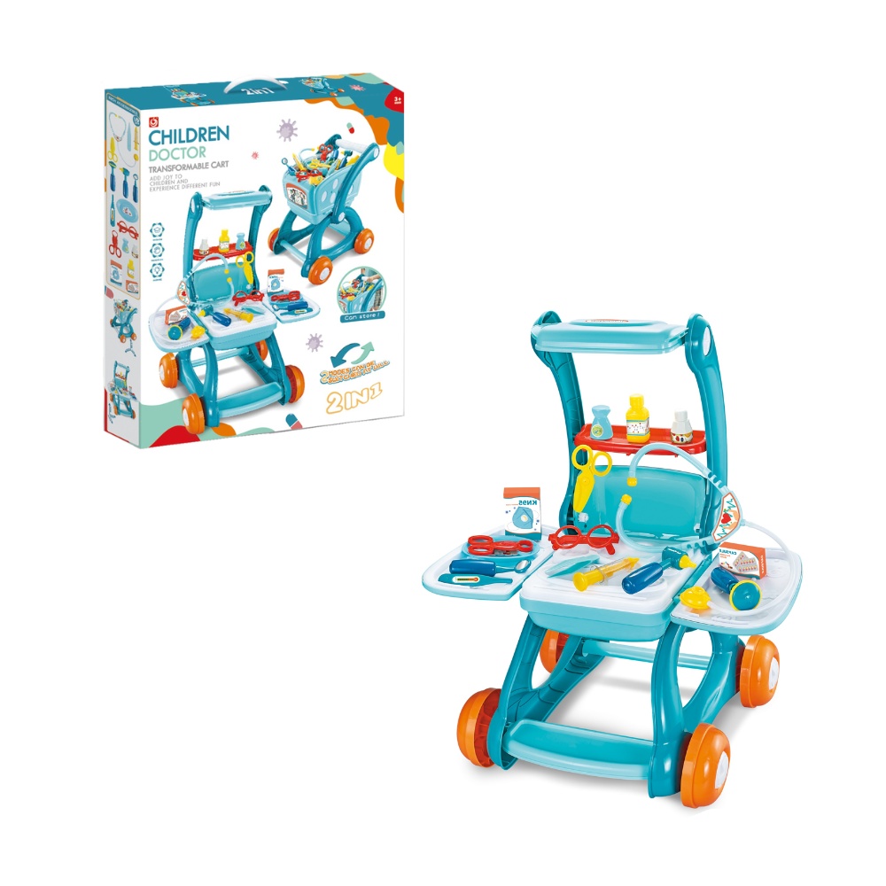 Cogo - Pretend & Play 2-in-1 Doctor Set & Convertible Cart-**