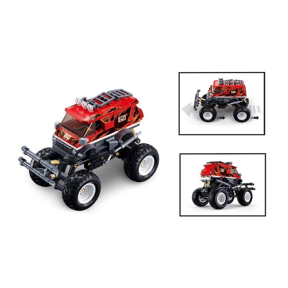 Sluban Building Set: Pull Back PowerBricks - Off Road Vehicle