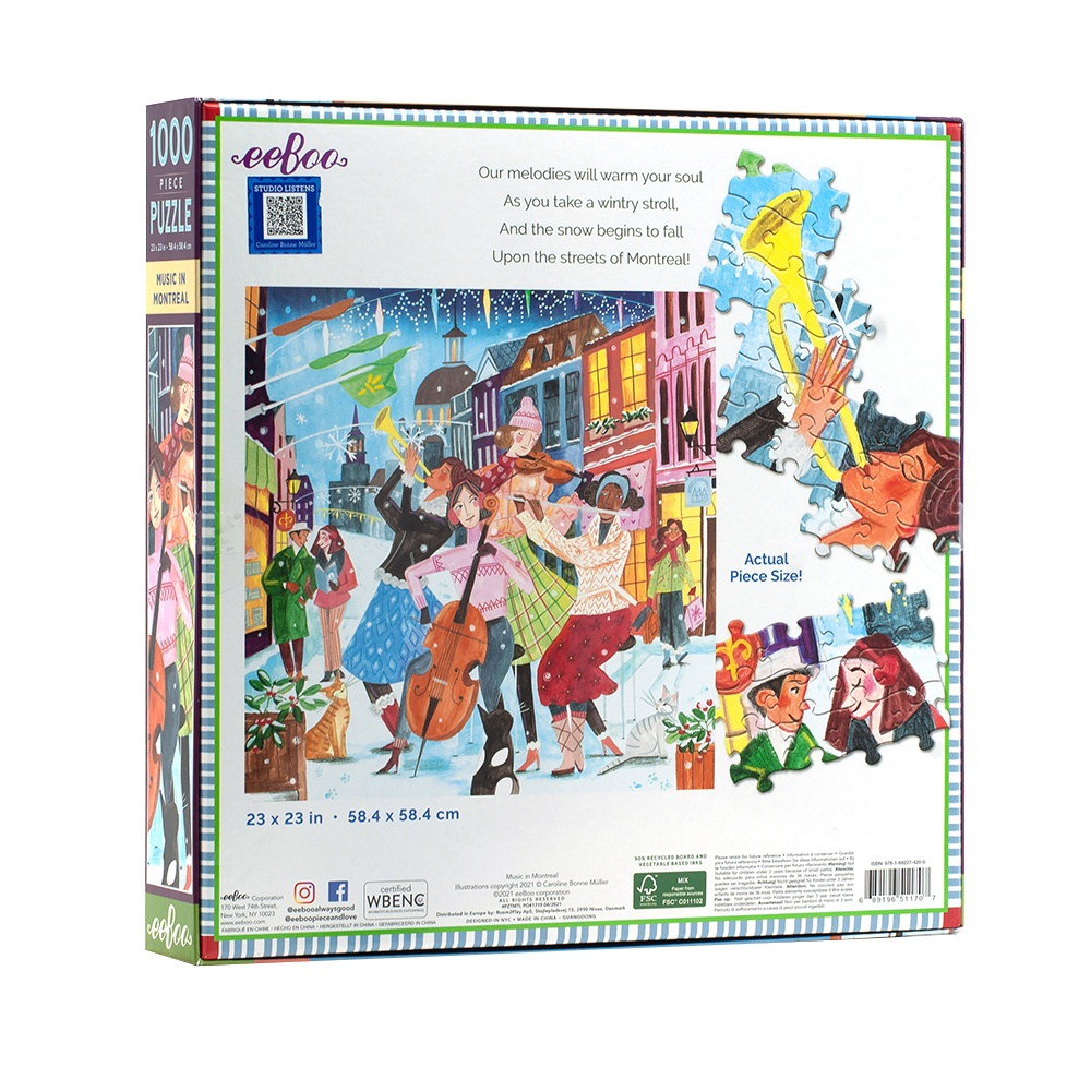 Music in Montreal 1000 Piece Puzzle