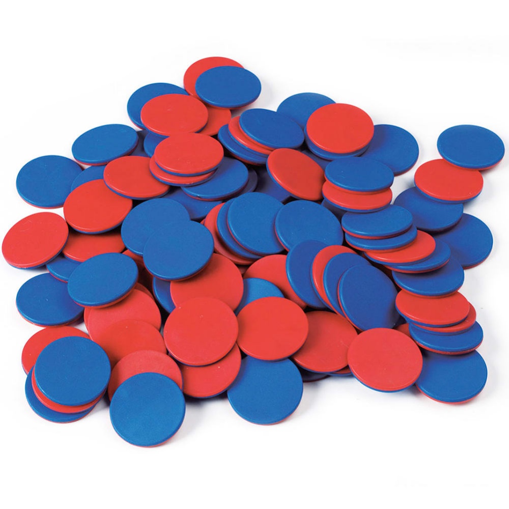Counters - 2 Colours - Red & Blue - 25mm - 200pcs