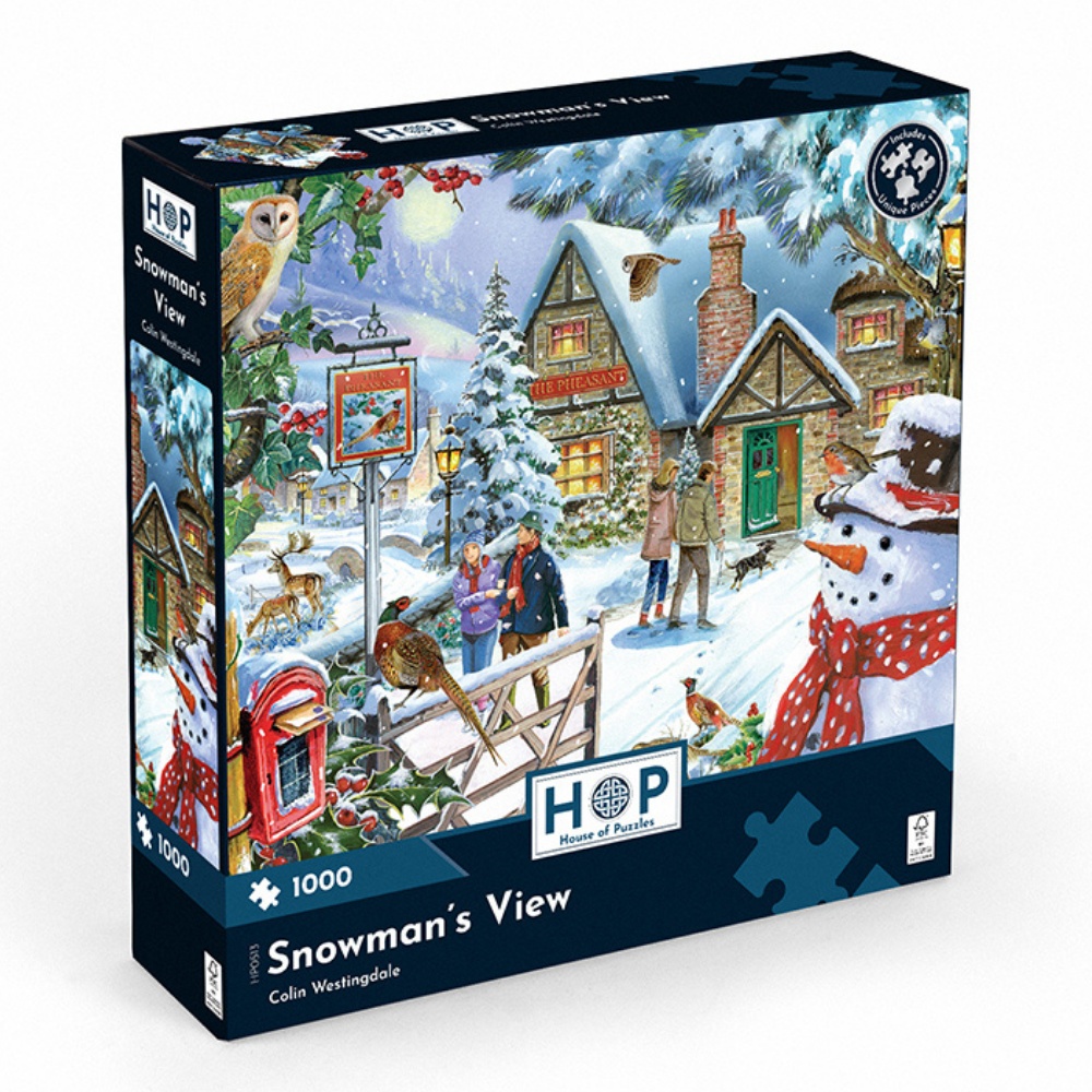 Snowman's View - 1000 Piece Jigsaw Puzzle