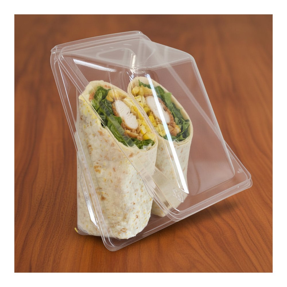 Plastic Tortilla/Rooti Wrap Container - T323(100)