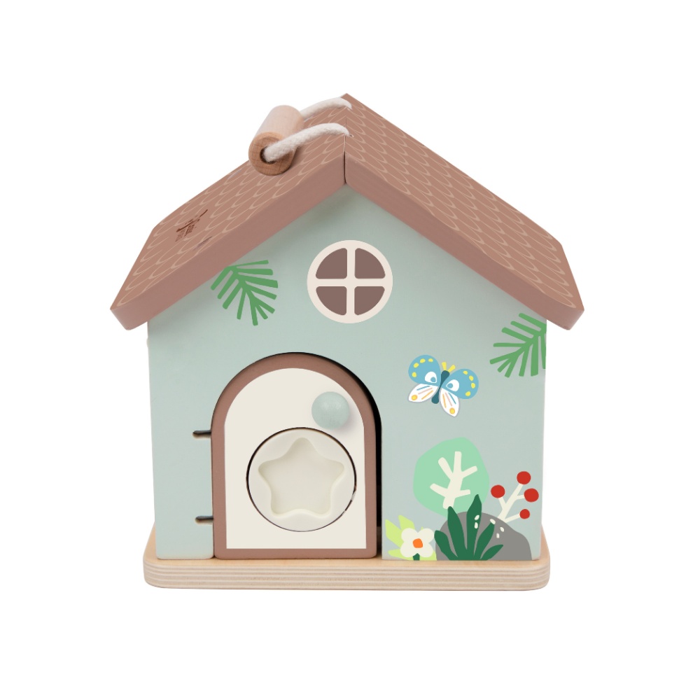 Play & Learn - Wooden Locking House