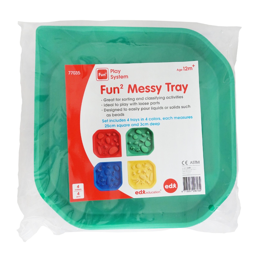 Fun2 Messy Tray - Activity Play Trays - 4 Colours - 4pcs