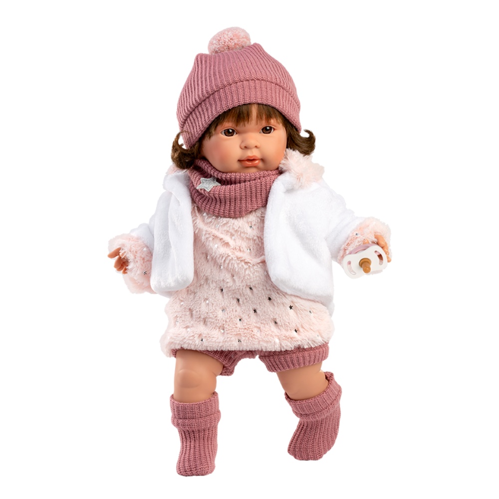 Baby Girl Doll with Crying Mechanism, Clothing & Accessories: Carla - 42cm