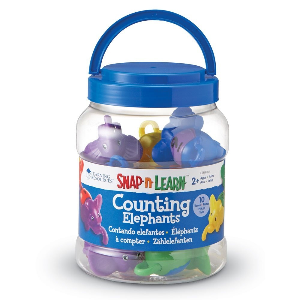 Learning Resources - Snap-n-Learn™ Counting Elephants: Numbers Fine Motor Toy Toddlers