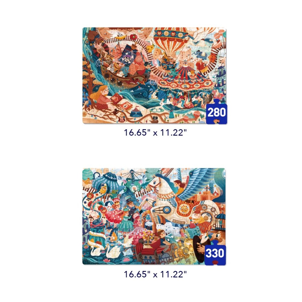 Level Up Jigsaw Puzzle for Kids - 2-in-1 - Level 8 Fairytale Land