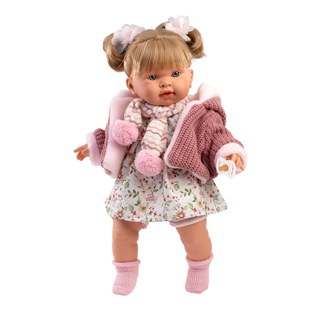Baby Girl Doll with Crying Mechanism, Clothing & Accessories: Alexandra - 42cm