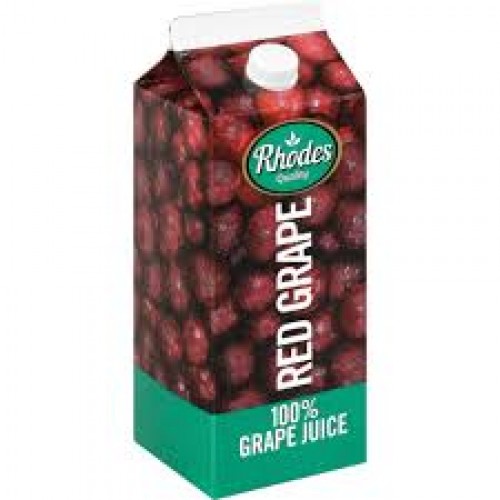 Rhodes Red Grape 100% Fruit Juice - 6 x 200ml