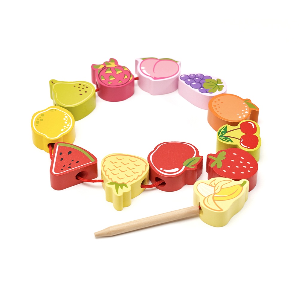 Lacing Beads - Fruit - 13pcs