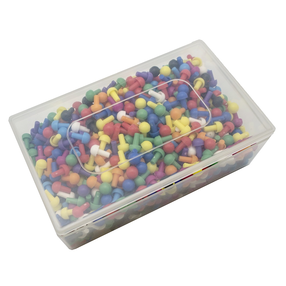 1000 Assorted Pegs (100 x 10)