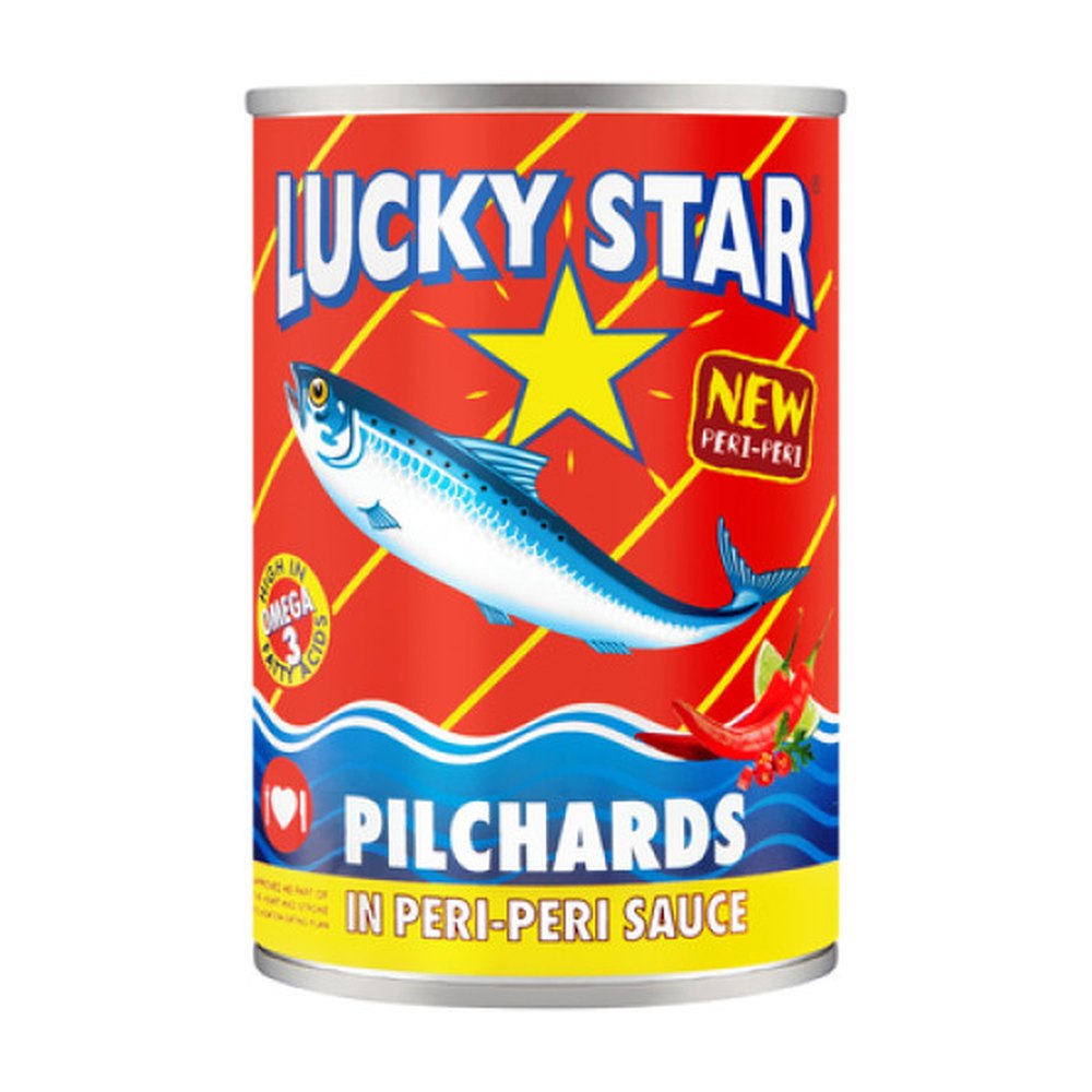 Lucky Star Pilchards in Peri-Peri Sauce - 12 x 400g