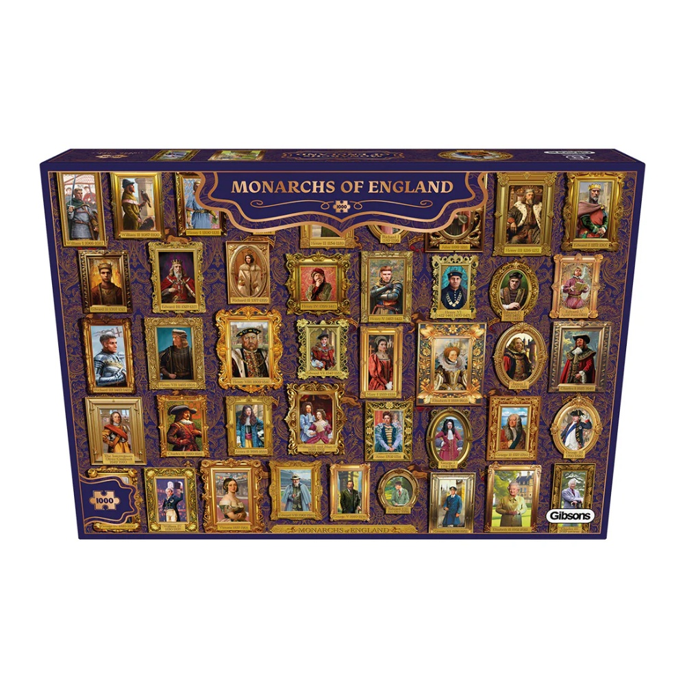 Gibsons - Monarchs of England - 1000 Piece Jigsaw Puzzle