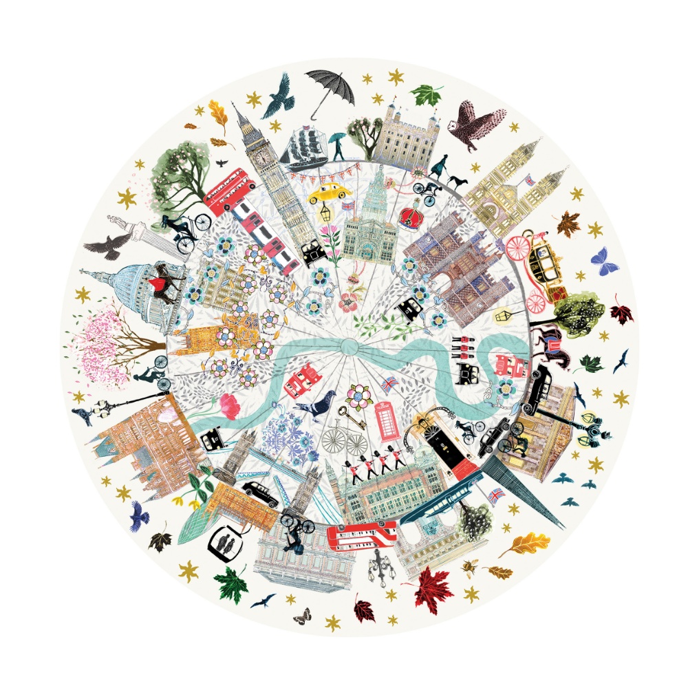 Gibsons - London Buildings - 500 Piece Circular Jigsaw Puzzle