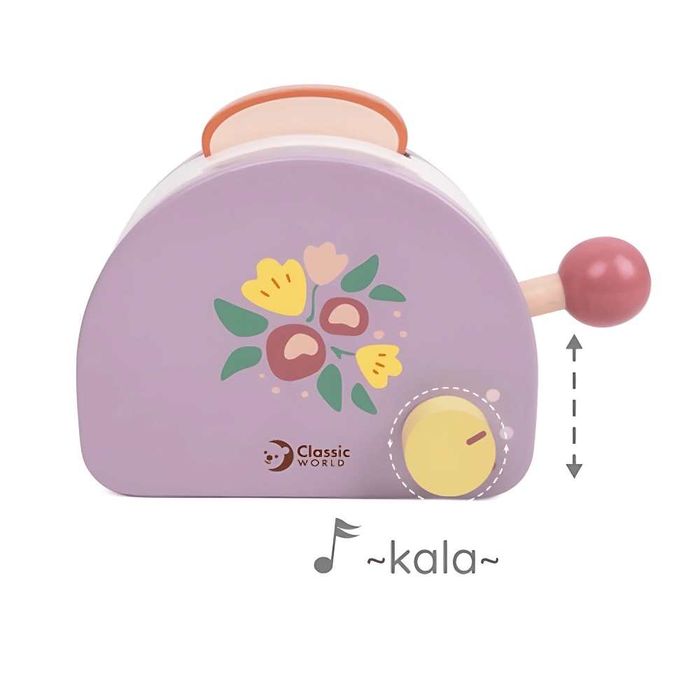 Pretend & Play - Wooden Toaster Breakfast Set - 13pcs