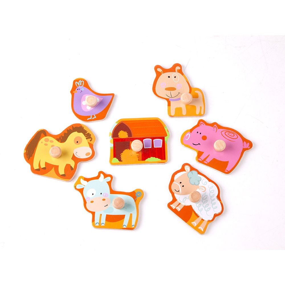 Peg Puzzle - Farm - 7pcs