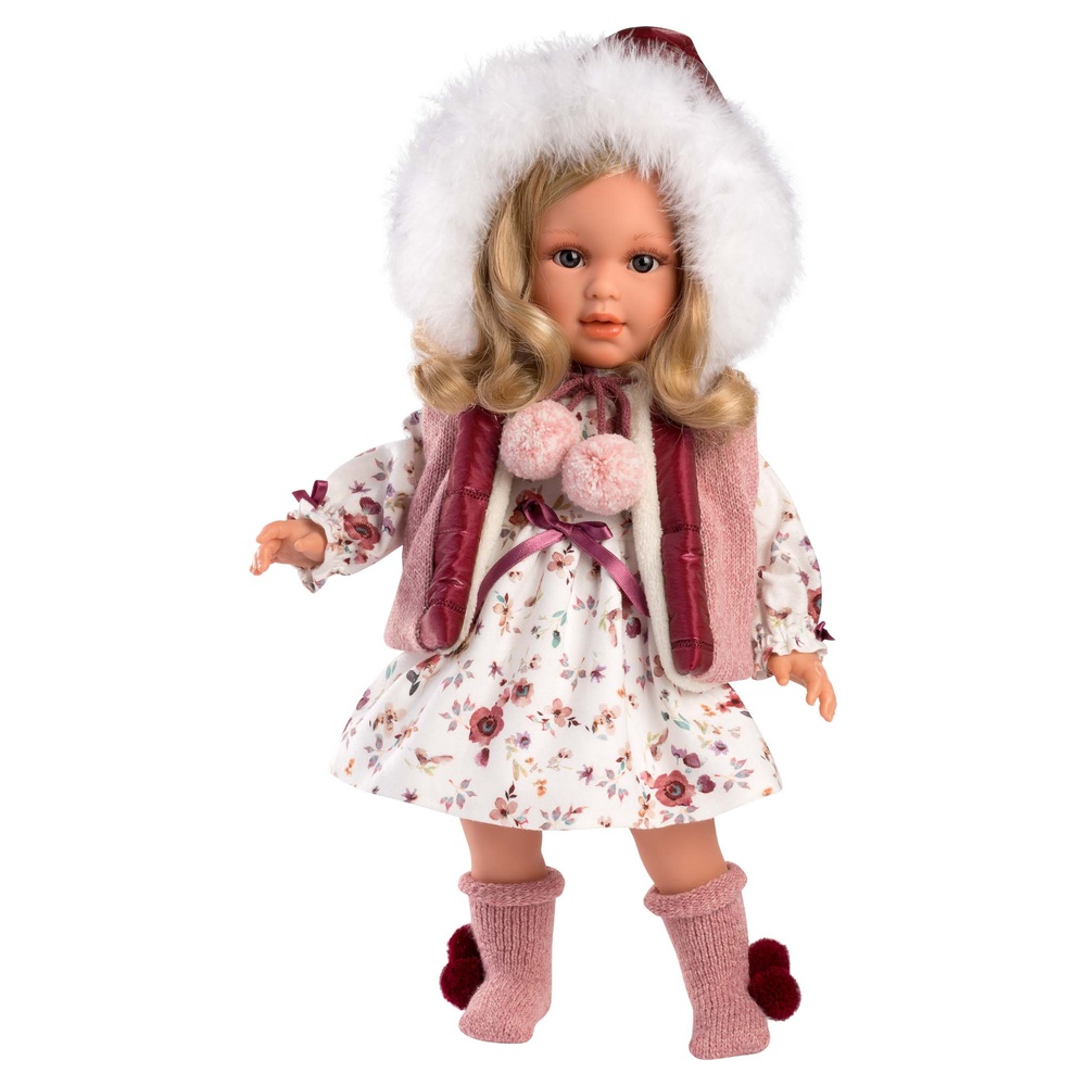 Baby Girl Doll with Outfit & Accessories: Lucia - 40cm