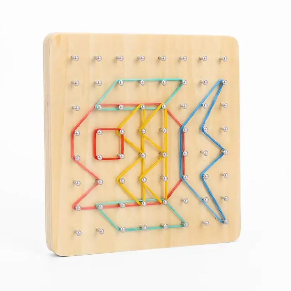 Creative Rubber Band: Fine Motor Geoboard Activity Set
