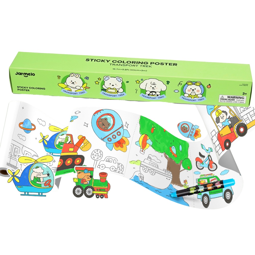 Colouring Paper Roll - Tear & Stick - Transport 3m