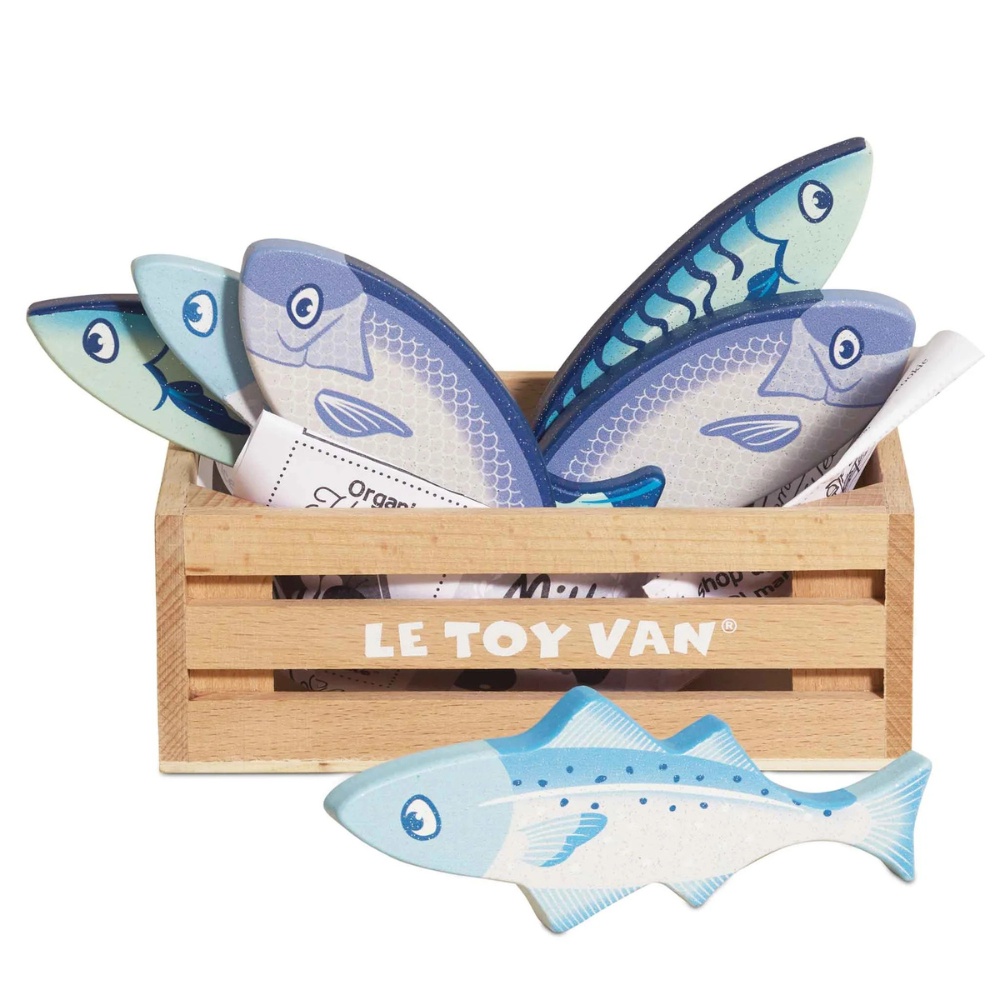 Wooden Fish Food Crate - 8pcs