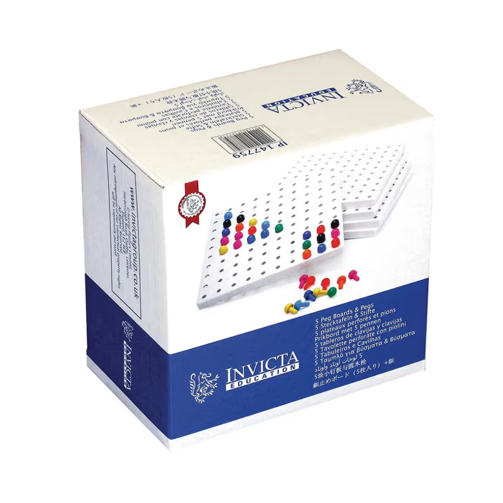 Invicta Education - Peg Boards 5 & 1000 Pegs in Retail Box