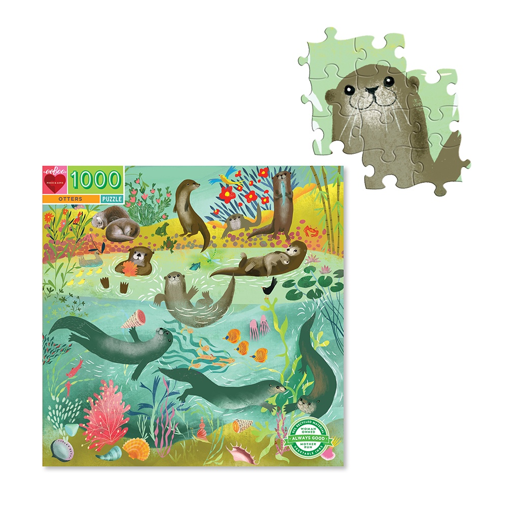 Otters 1000 Piece Puzzle