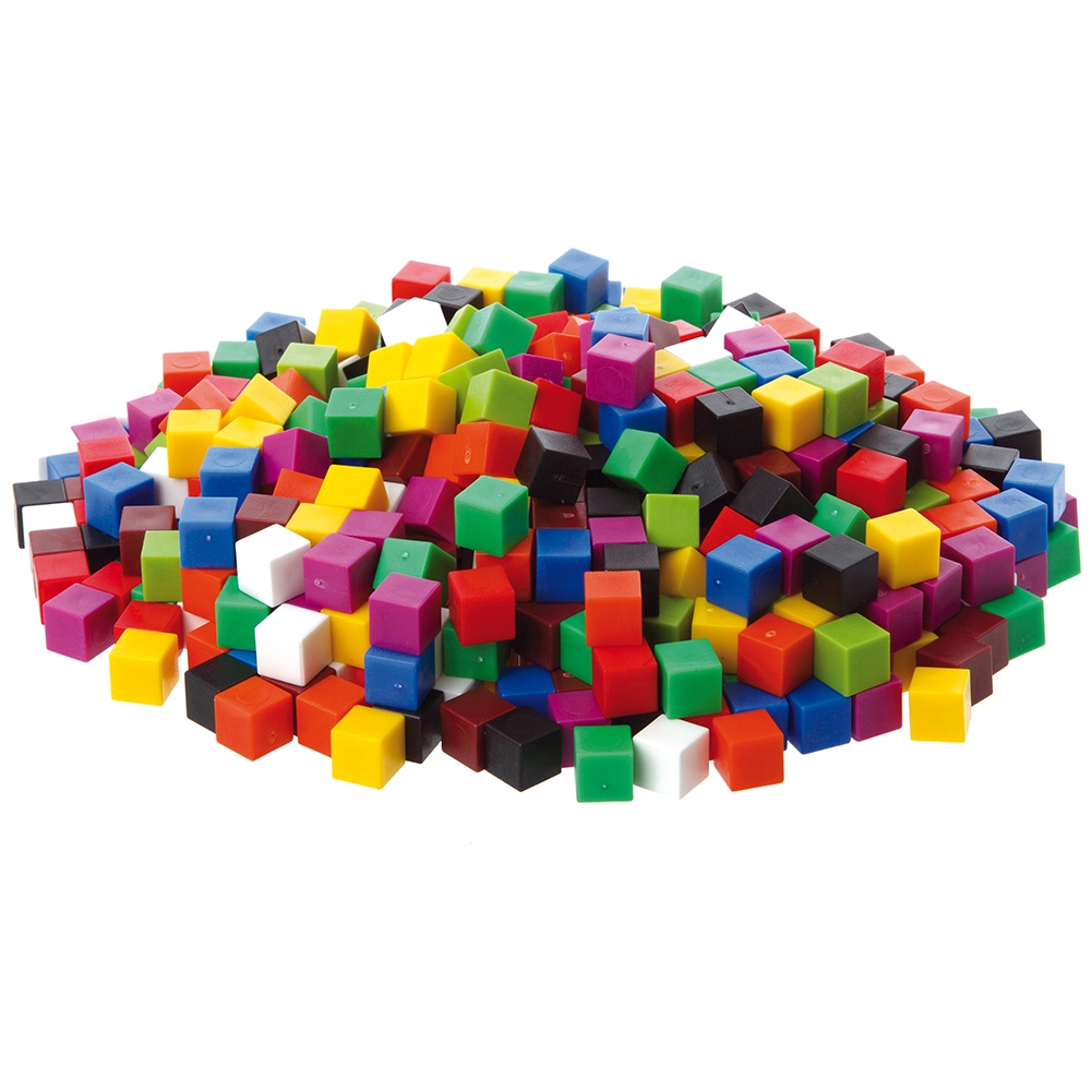 1cm Cubes - 1000pcs Polybag