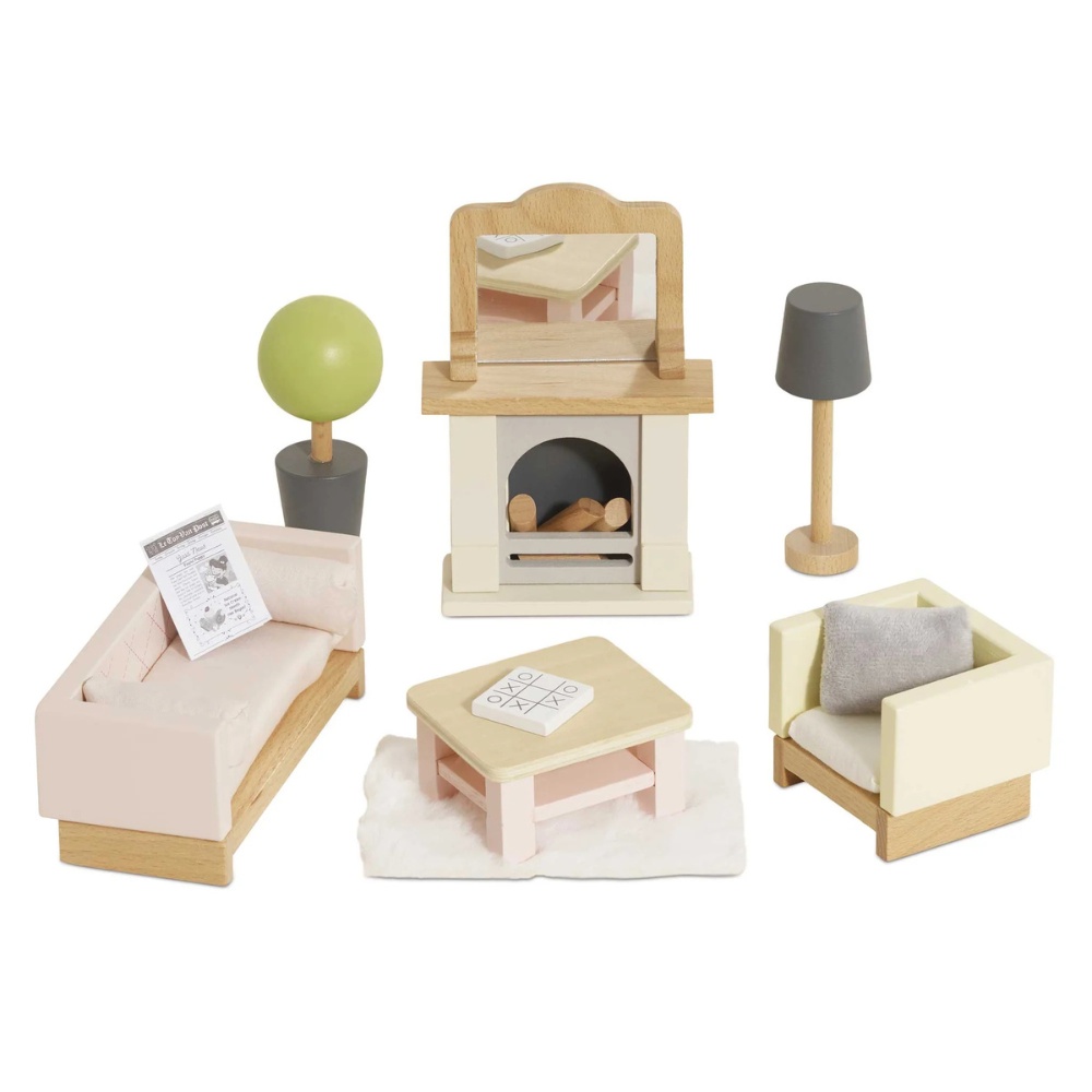 Dolls House Furniture: Living Room - 19pcs