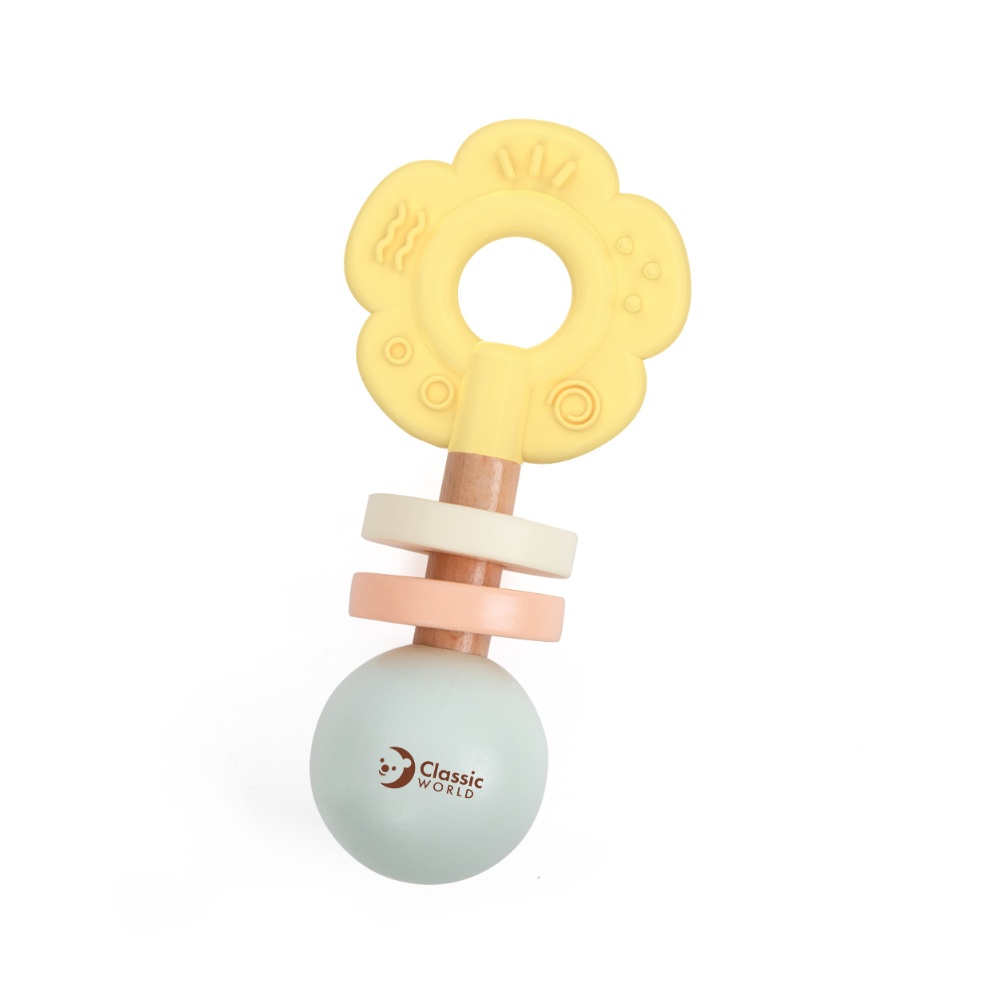 Flower Grasping Baby Rattle Sensory Toy