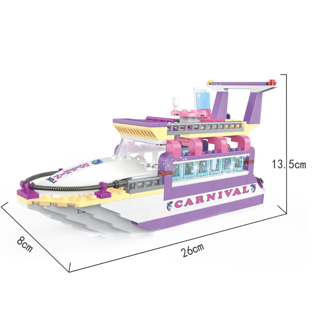 Building Block Set - Dream Yacht - 318 Pieces
