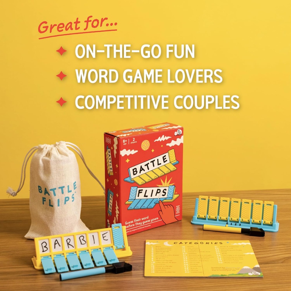 Battle Flips – The Word vs Word Family Game – 2 Players