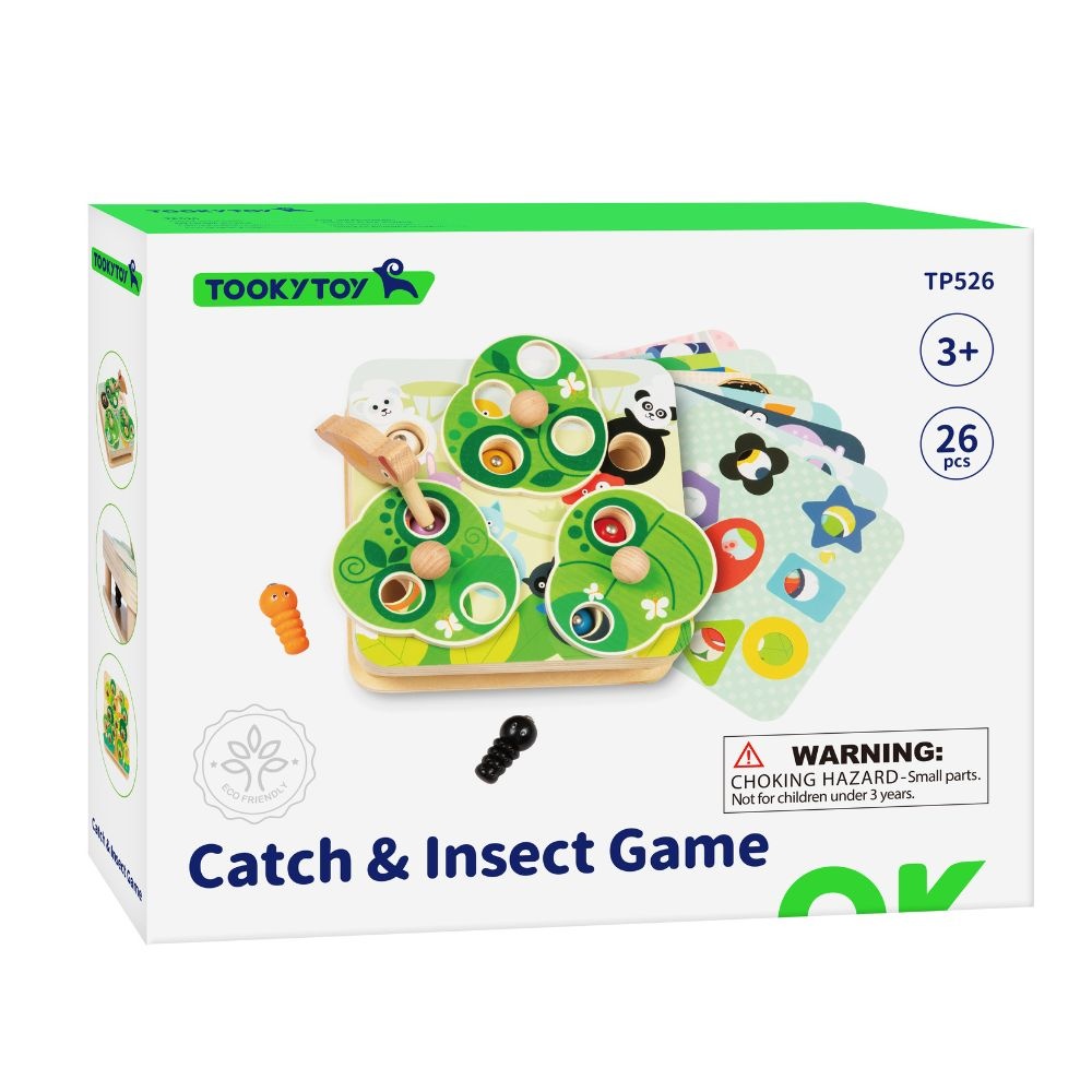 Magnetic Insect Game: Bug Catching Fine Motor Skills Toy