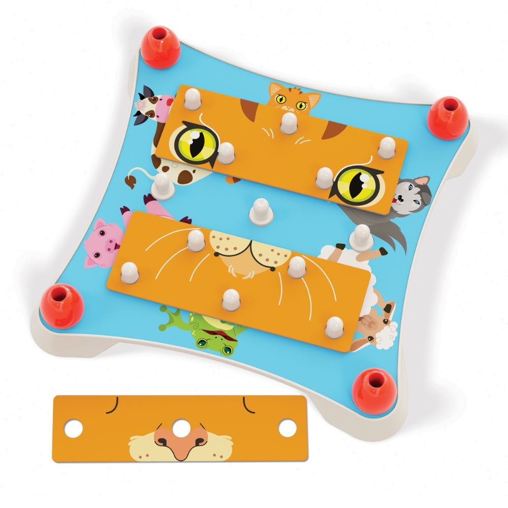 Guess the Animal Faces Puzzle - Memory & Recognition Game for Toddlers