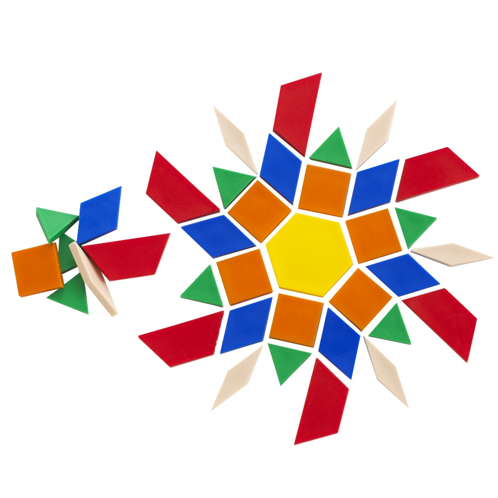 Pattern Blocks - Plastic - 250pcs Polybag