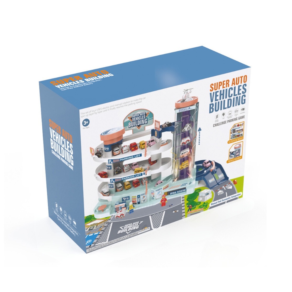 Pretend Play Parking Garage with Cars, Lights and Sounds