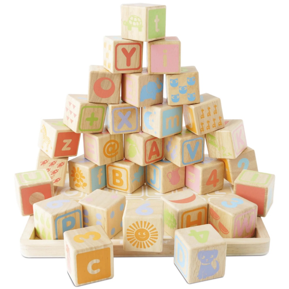 ABC Learning Wooden Blocks - 30pcs