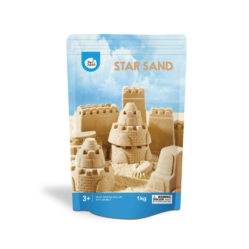 Kids Kinetic Sand Play Set with 2kg Magic Sand, Tray and Tools