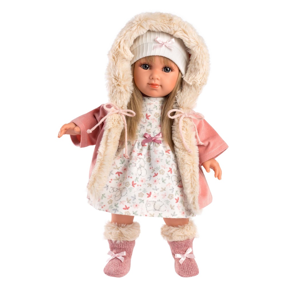 Baby Girl Doll with Clothing & Accessories: Elena - 35cm