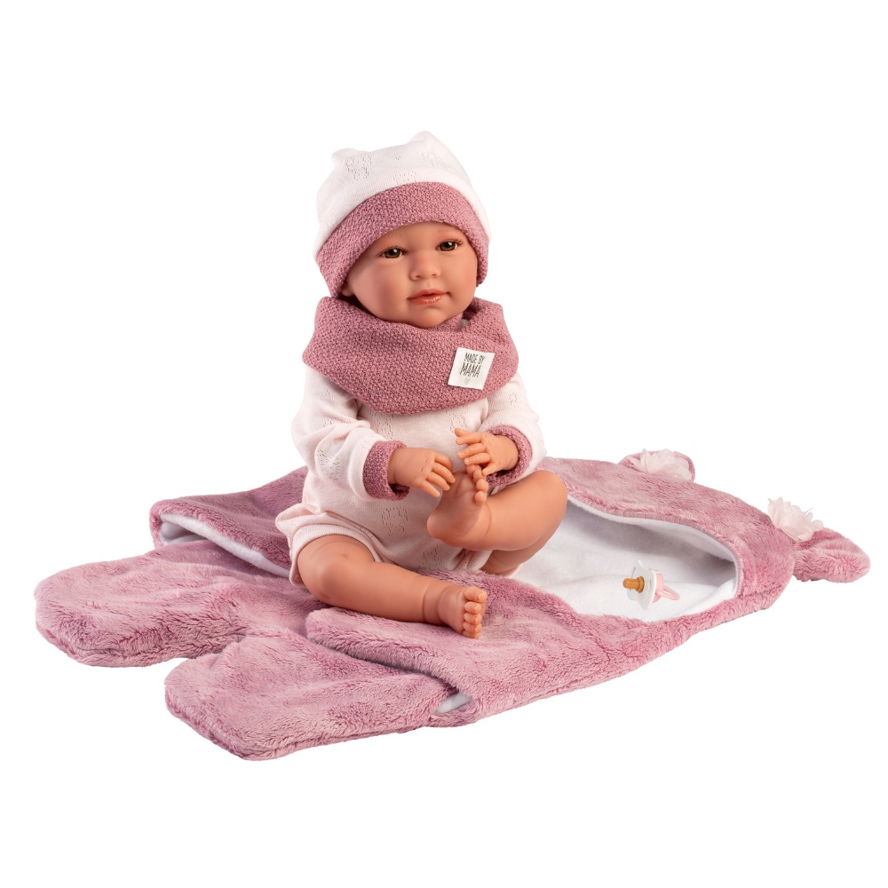 Baby Girl Doll with Clothing & Sleeping-bag: Mimi - 42cm