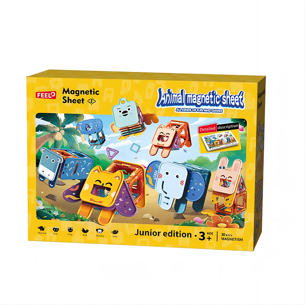Magnetic Tiles Activity Set - Animals - 30 Pieces-**