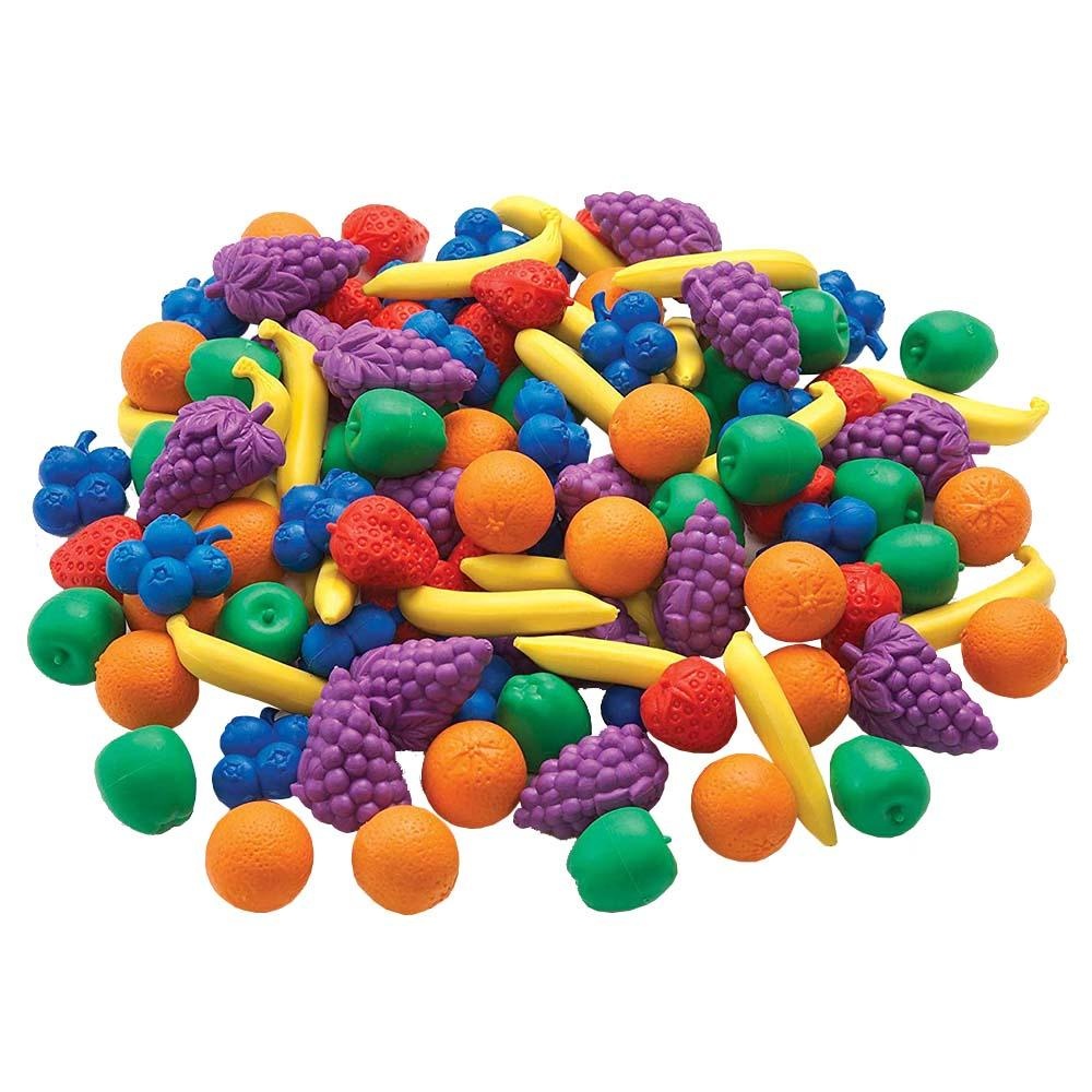 Fruit Counters & Tweezer in Jar - 48pc Math Manipulative