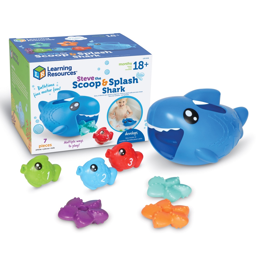 Steve Scoop & Splash Shark™ Bath Toy Learning Set