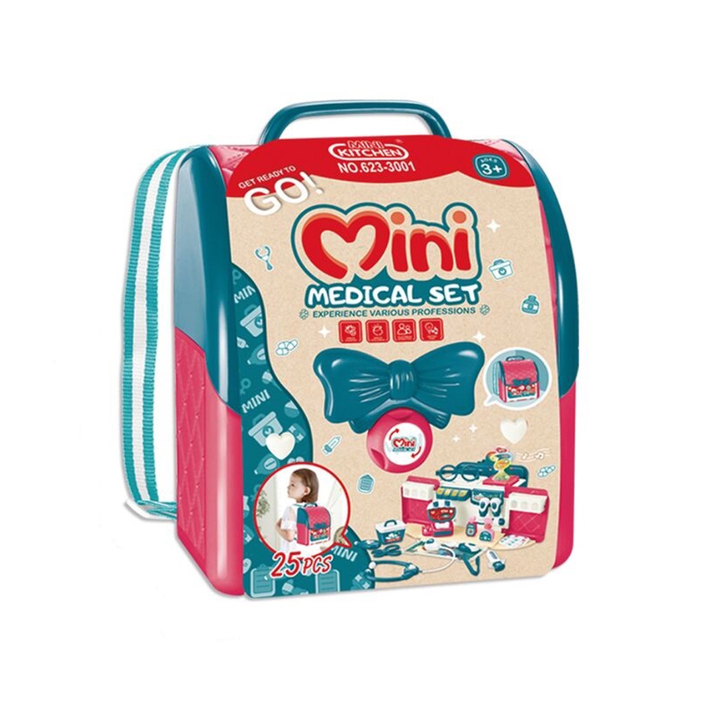 Pretend & Play 2-in-1 Doctor Set - Convertable Backpack with 24 Tools-**