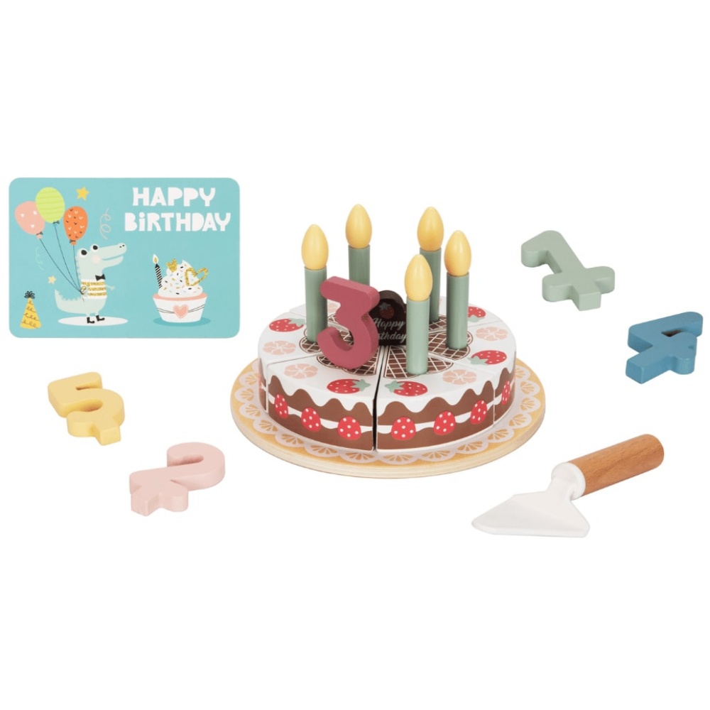 Pretend Play Birthday Cake Toy Set