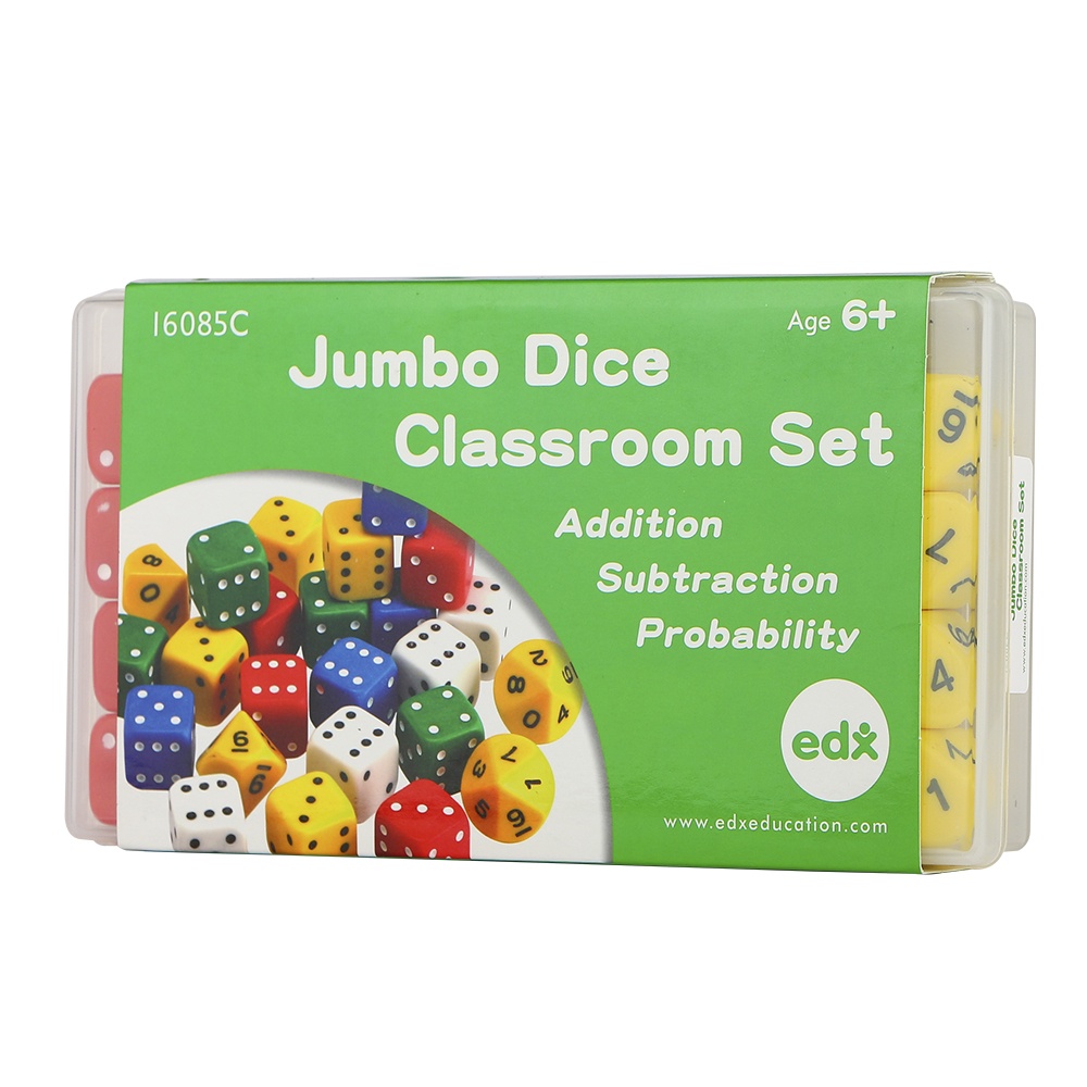 Dice - Classroom Set Jumbo - 25mm - 24pcs - Container
