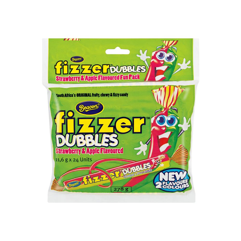 Fizzer Dubbles Strawberry & Apple Fun Pack 24's 278g