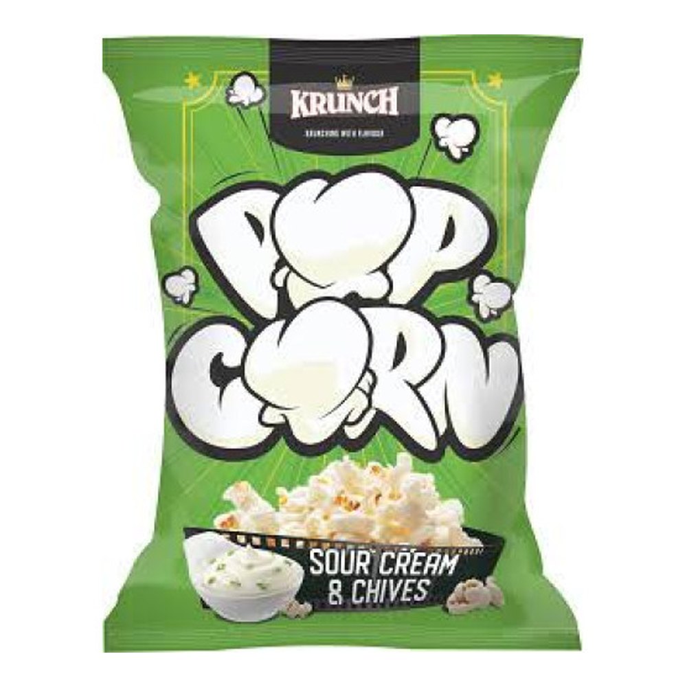 90g Krunch Popcorn Sour Cream&Chives — 12 units