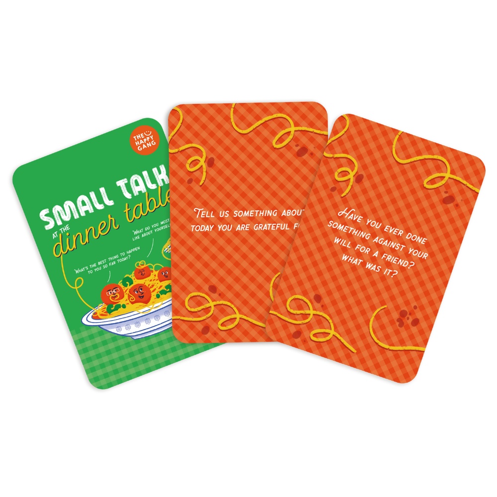 Small Talk At The Dinner Table Family Card Game for Kids & Adults